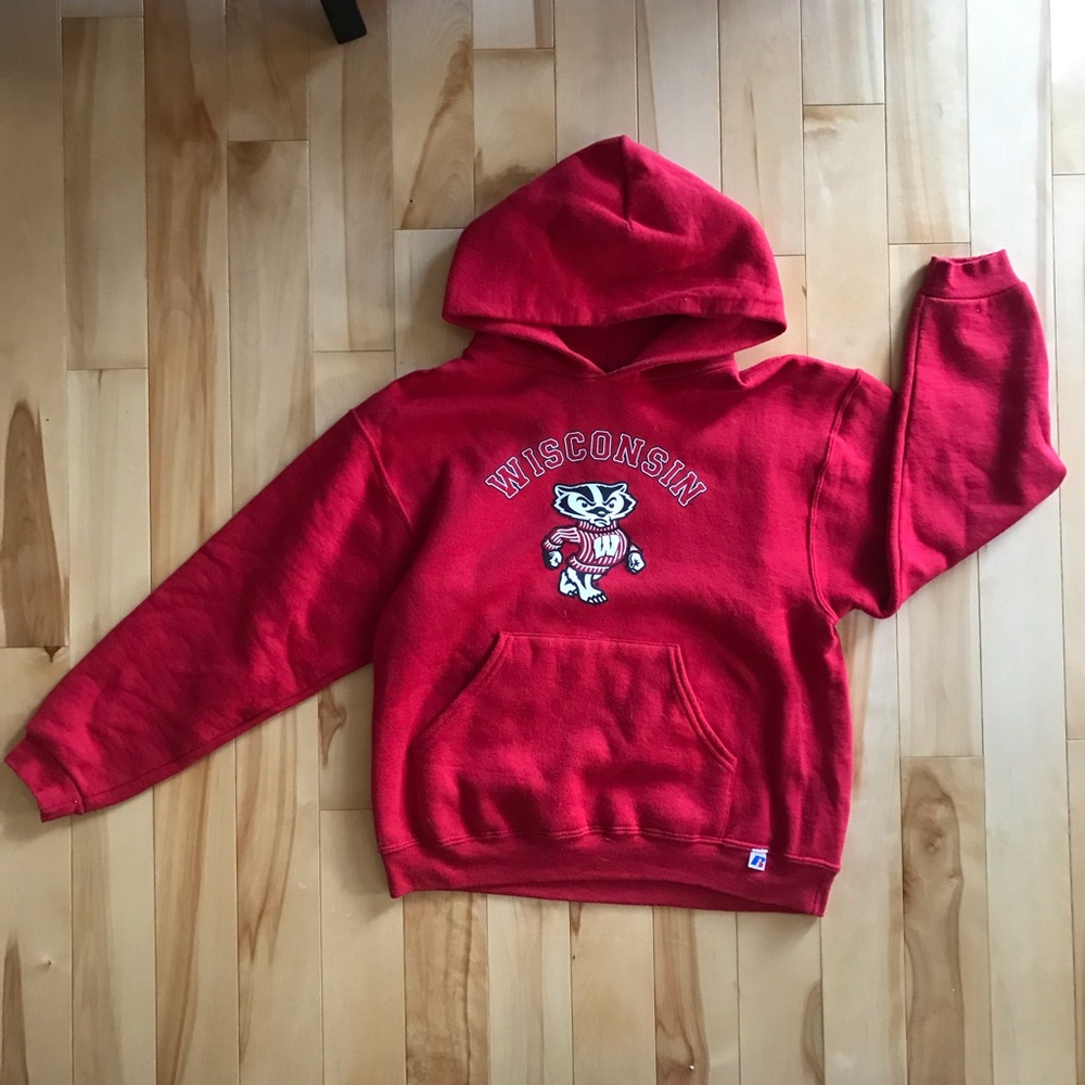 Wisconsin Badger Youth Large Hoodie
